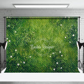 Lofaris Green Grass And Floral Boho Spring Wedding Backdrop